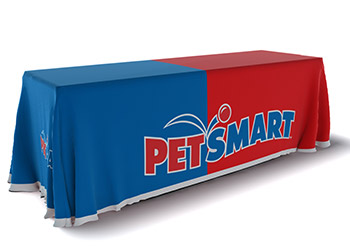 Printed table skirt for PetSmart